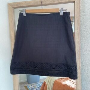 Loft Black Shift mini skirt